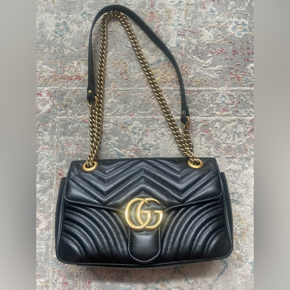 SOLD Gucci Marmont Small black GG